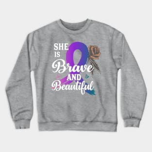 Thyroid Cancer awareness Crewneck Sweatshirt